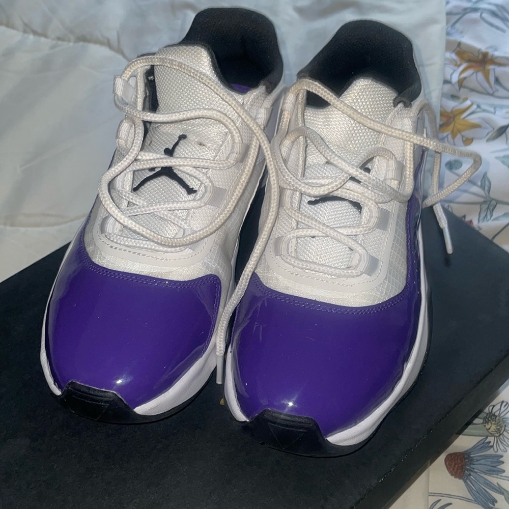 Purple Air Jordans 11 low Youth